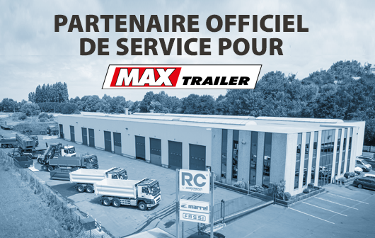 Atelier RC by Easy Rent truck & trailer is official service partner for MAX Trailer